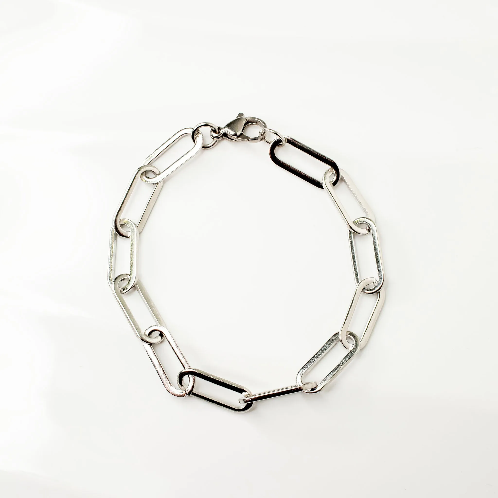 Waterproof Majorca Paperclip Chain Bracelet