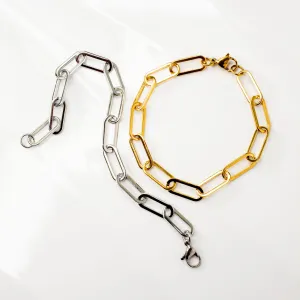 Waterproof Majorca Paperclip Chain Bracelet