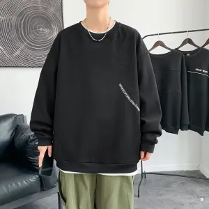 Wiaofellas  -  Casual Men's Spring Autumn Hoodies Hip Hop Streetwear Harajuku Loose Sweatshirts Sports Outdoor Pullover Youth Top Clothing