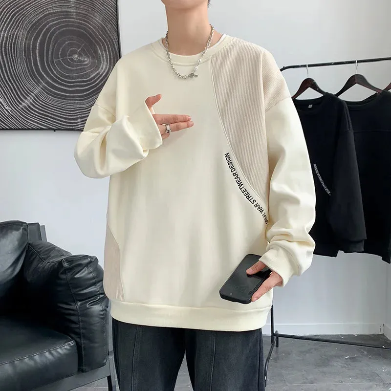 Wiaofellas  -  Casual Men's Spring Autumn Hoodies Hip Hop Streetwear Harajuku Loose Sweatshirts Sports Outdoor Pullover Youth Top Clothing