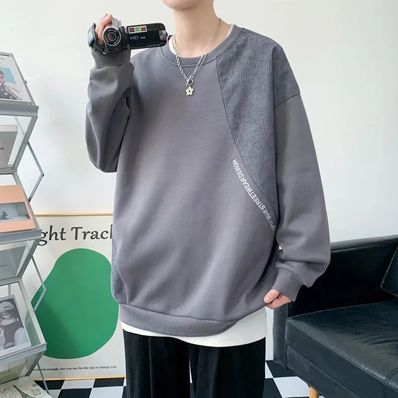 Wiaofellas  -  Casual Men's Spring Autumn Hoodies Hip Hop Streetwear Harajuku Loose Sweatshirts Sports Outdoor Pullover Youth Top Clothing