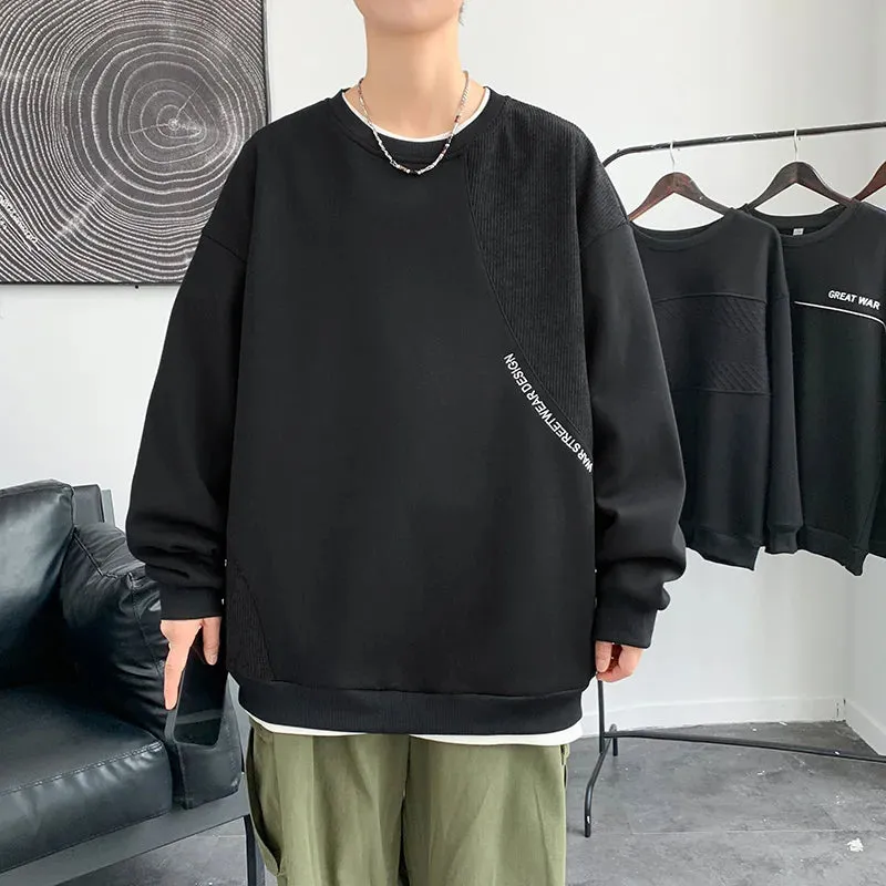 Wiaofellas  -  Casual Men's Spring Autumn Hoodies Hip Hop Streetwear Harajuku Loose Sweatshirts Sports Outdoor Pullover Youth Top Clothing