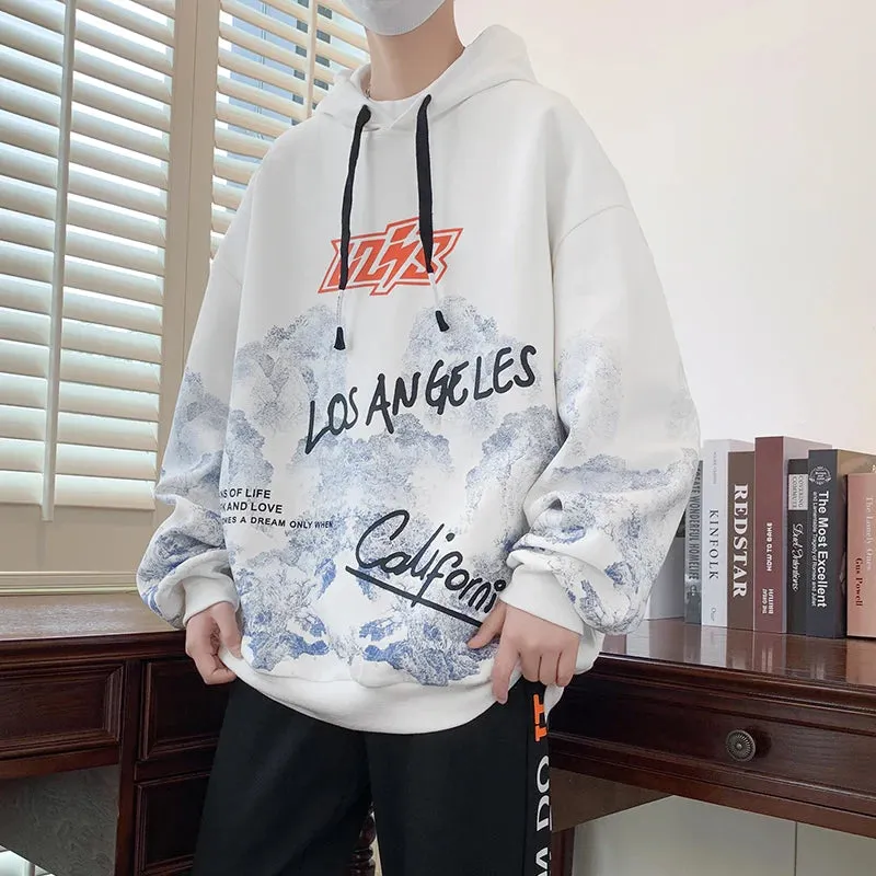 Wiaofellas  -  Fashion Hoodies Spring Autumn Men's Hooded Sweatshirts Outdoor Long Sleeve Pullover Hip Hop Streetwear Harajuku Top Clothes