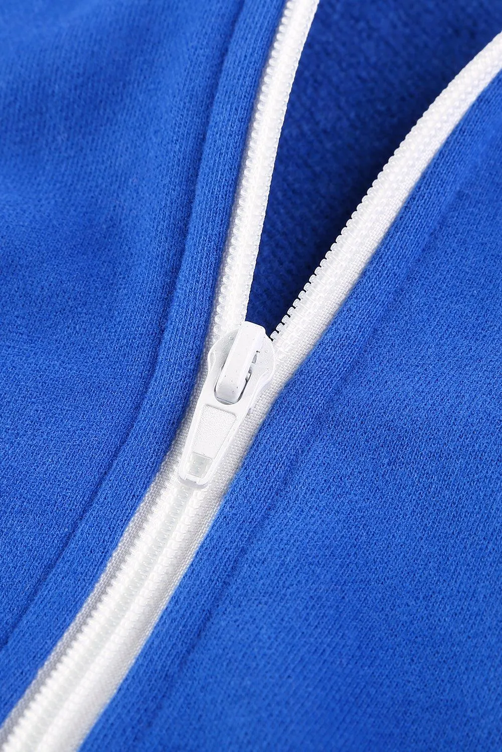 Yellow Zip-Up Pocket Drawstring Hoodie Jacket