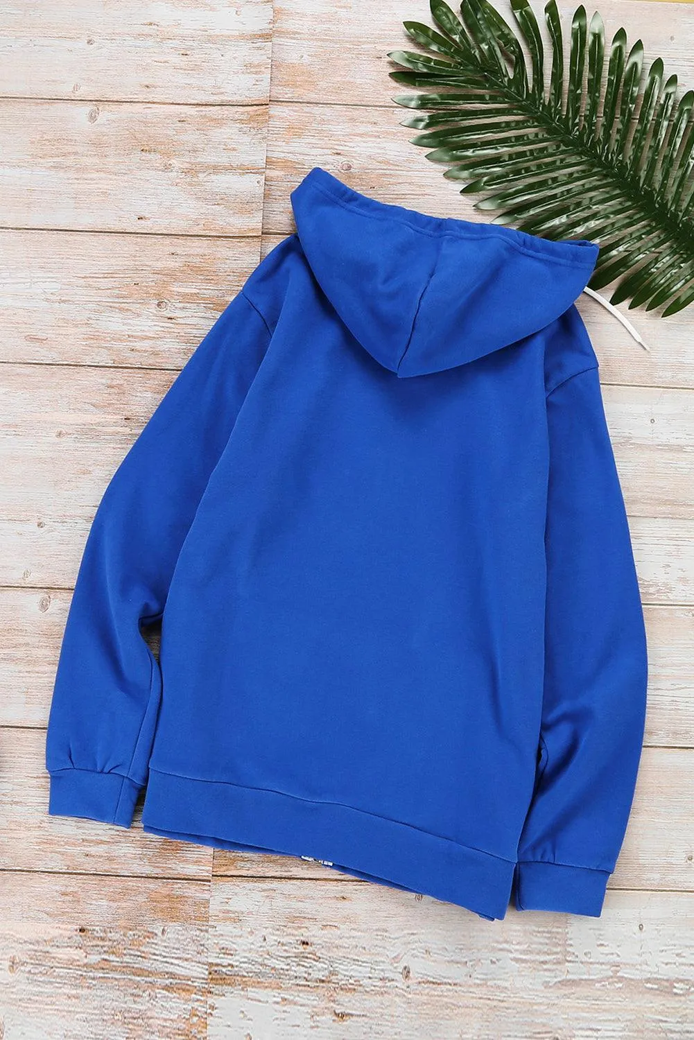 Yellow Zip-Up Pocket Drawstring Hoodie Jacket